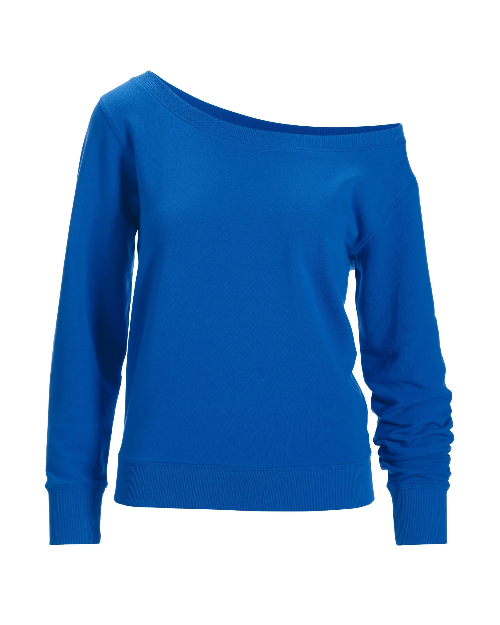 Slouchy French Terry Pullover Sweatshirt Princess Blue