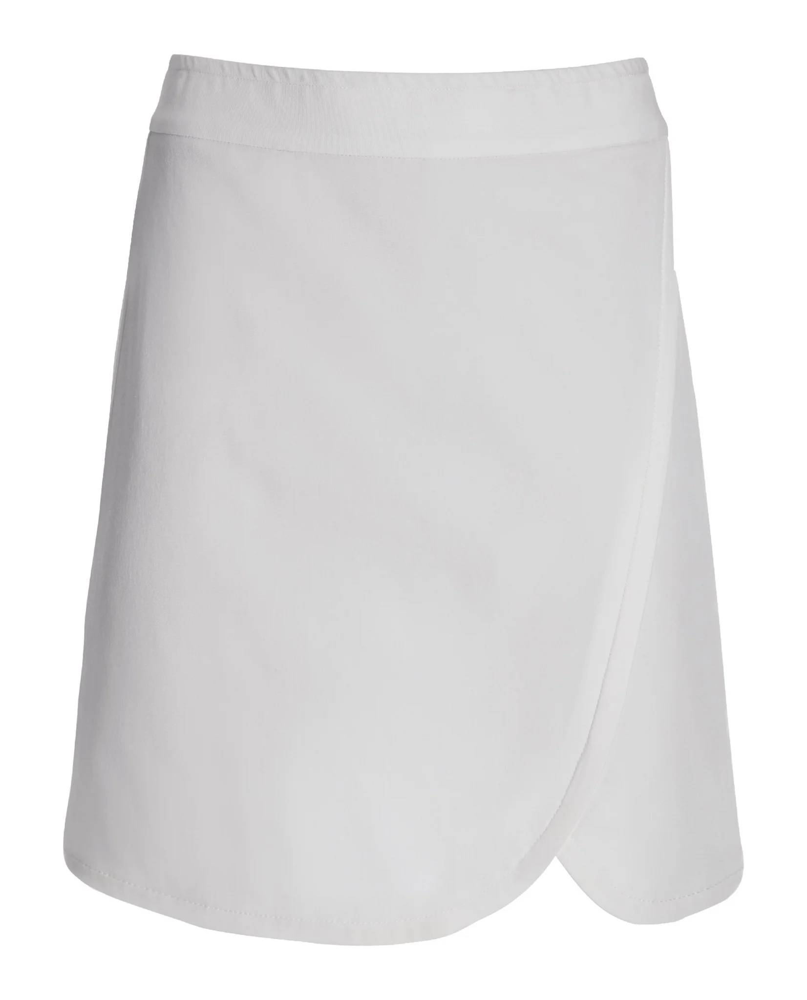 Twill Pull-On Skort Pure White