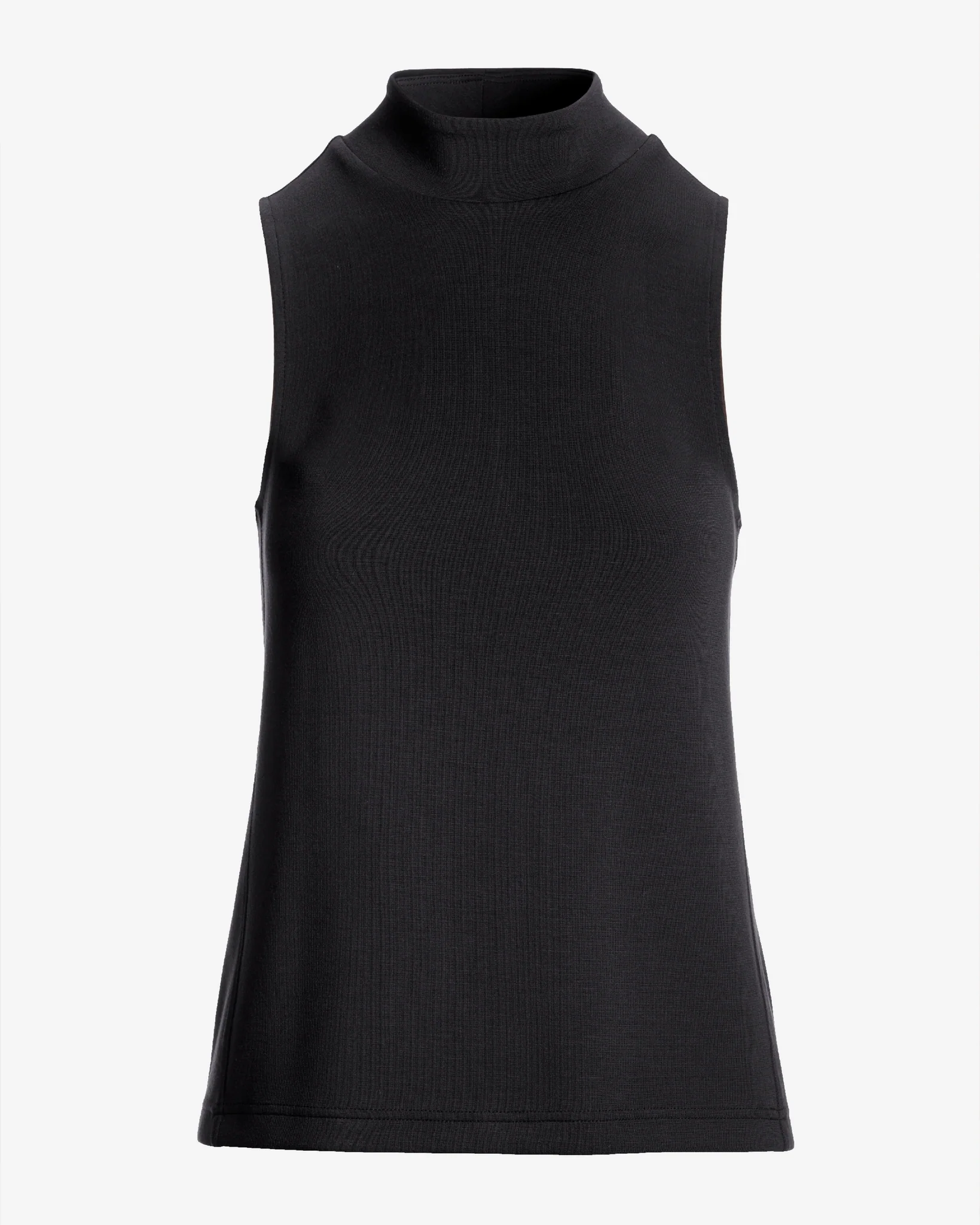 Luxe Lounge Mock Neck Top Black