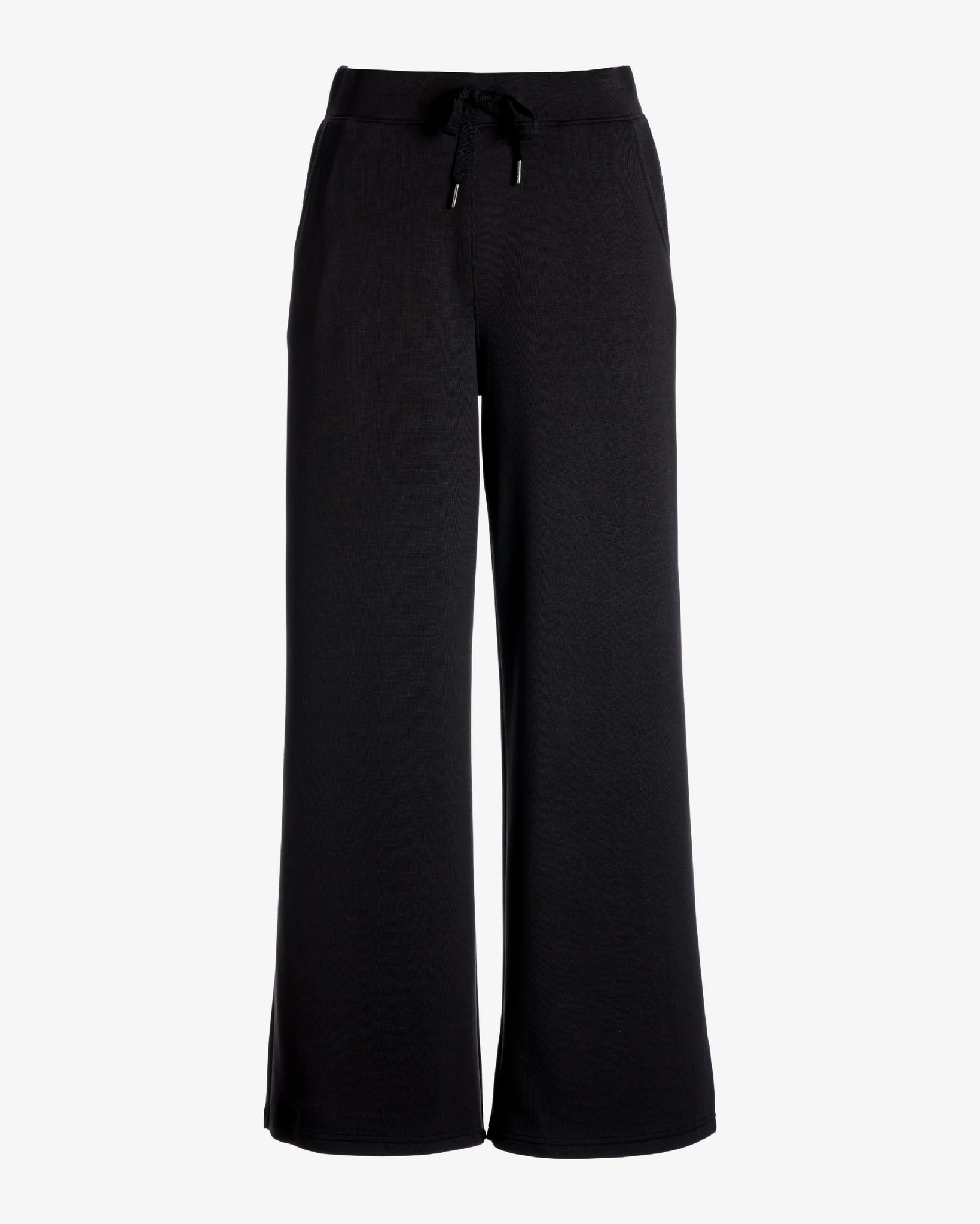 Luxe Lounge Drawstring Wide Leg Pant Black