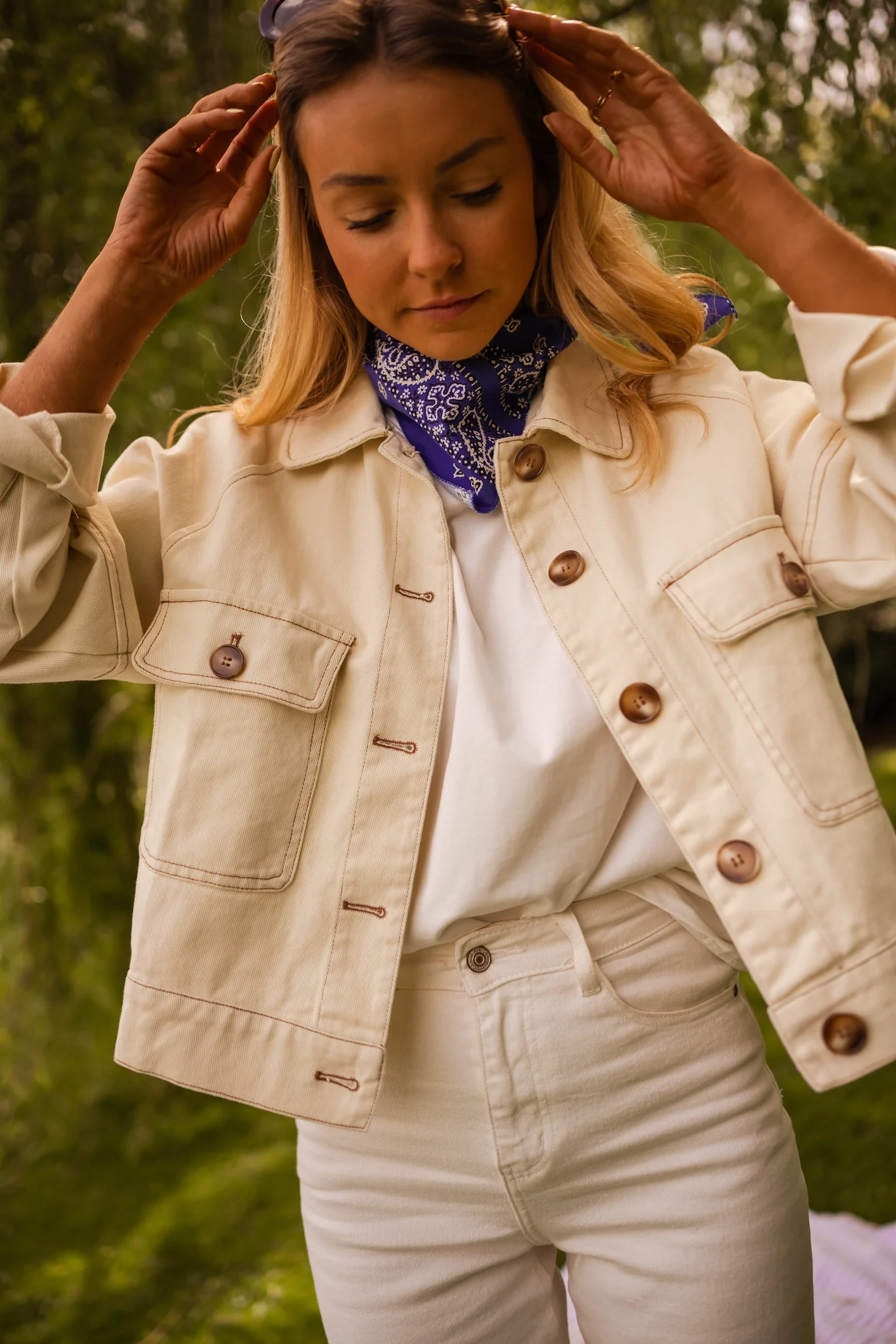 Ecru Denim Emilie Jacket