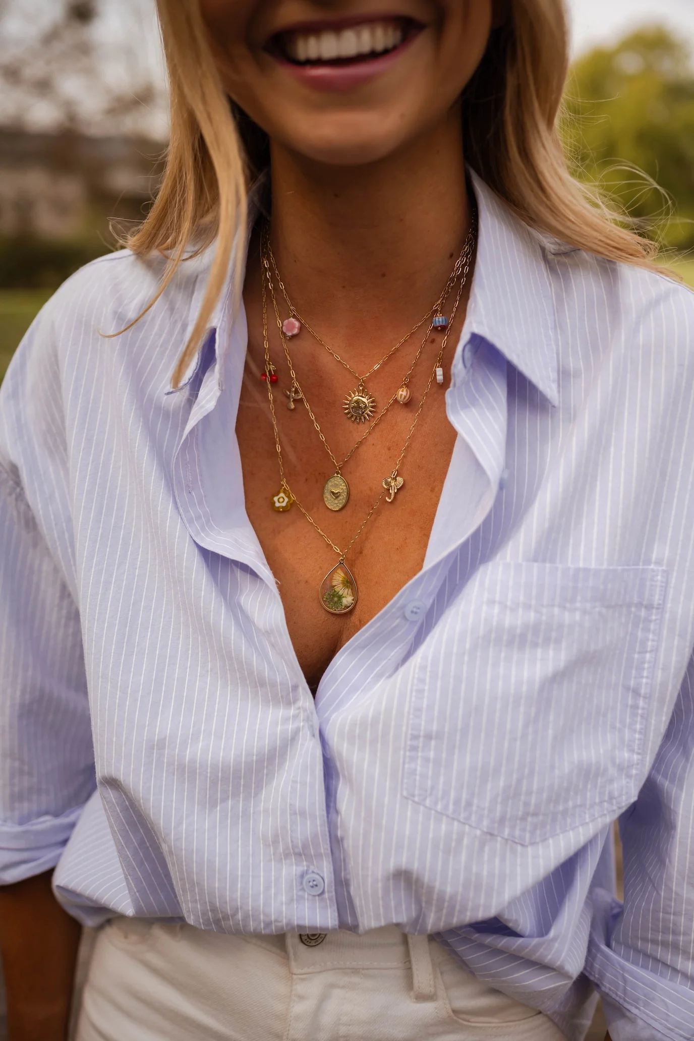 Golden Gera Necklace