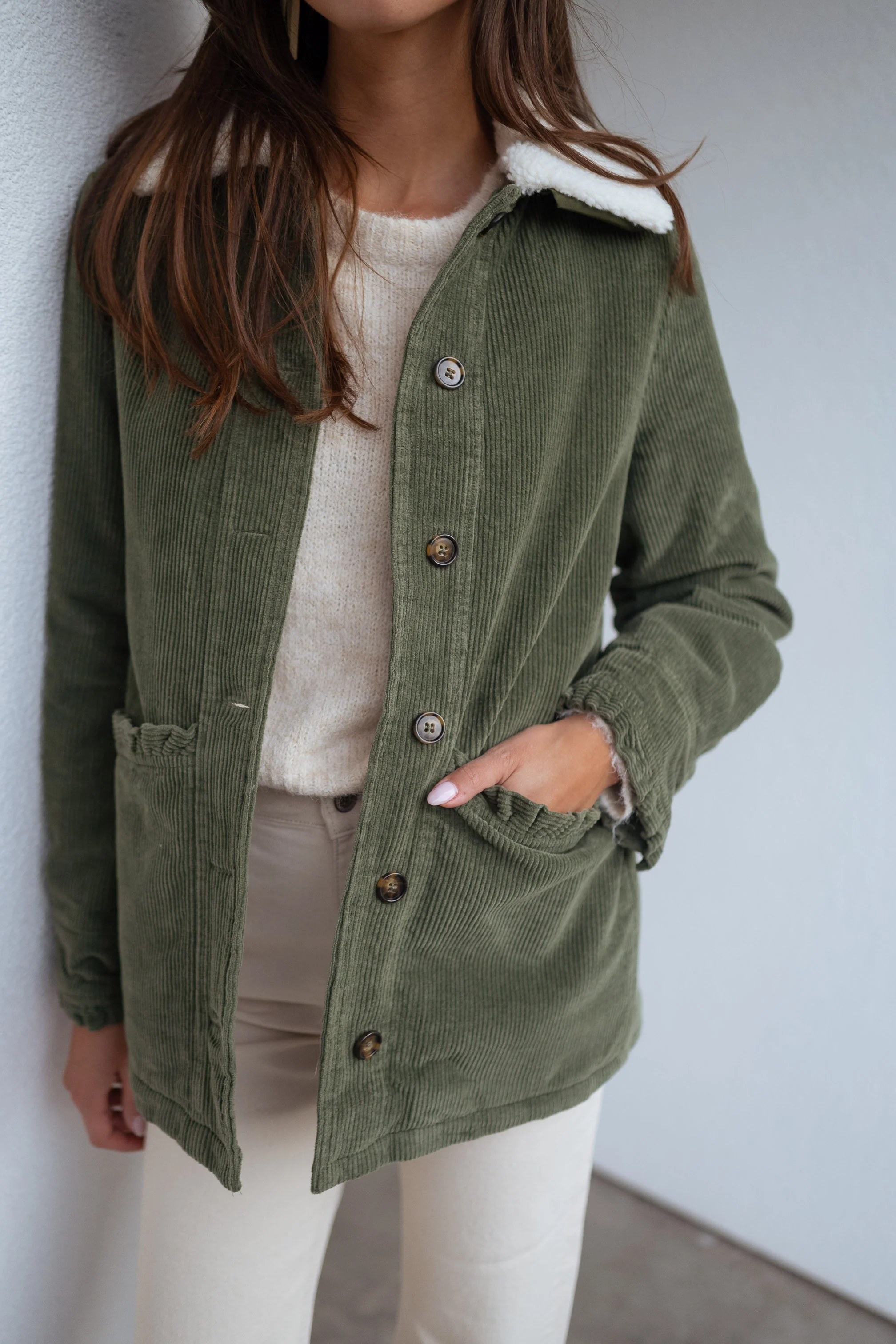 Khaki Etienne Coat