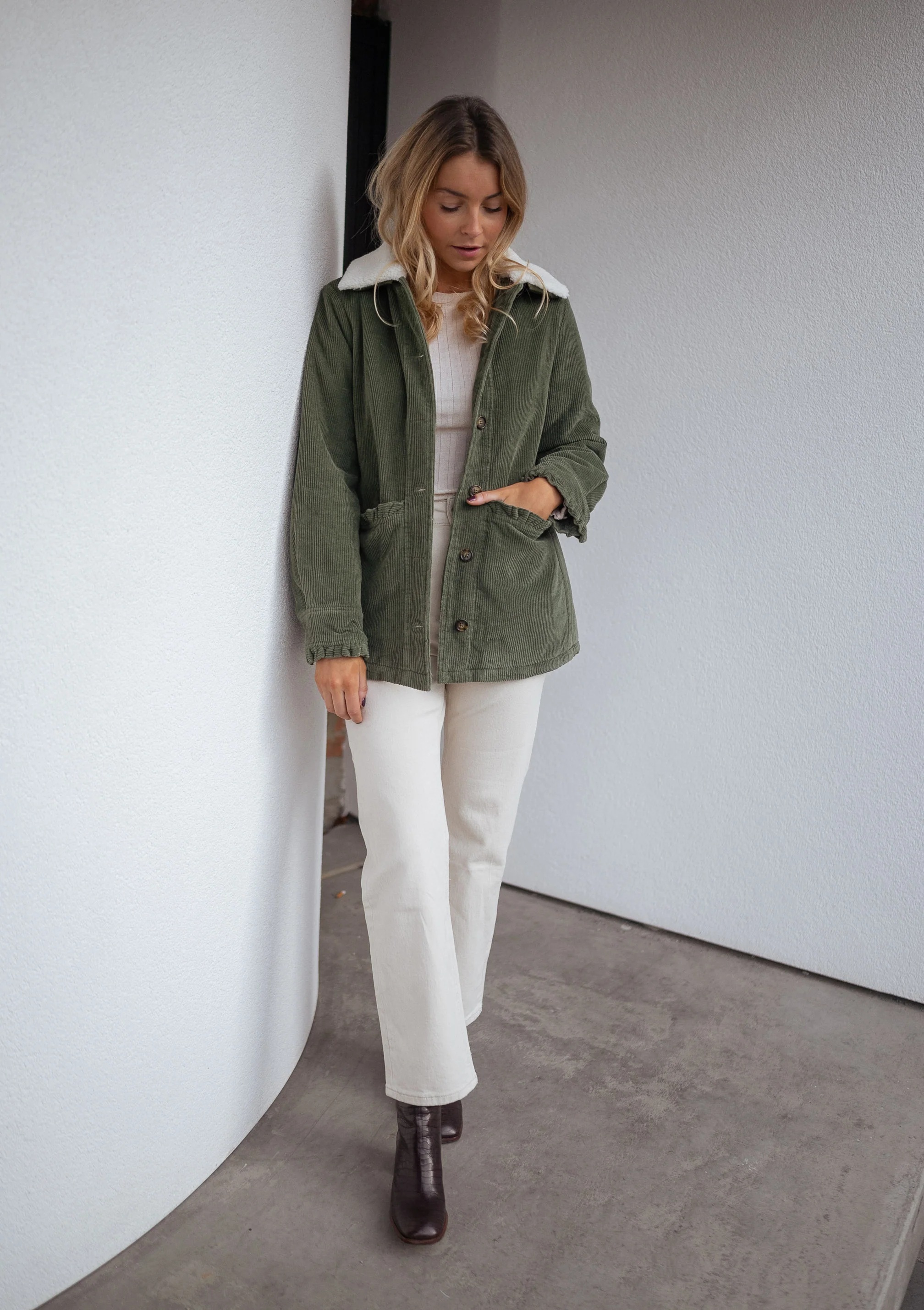 Khaki Etienne Coat