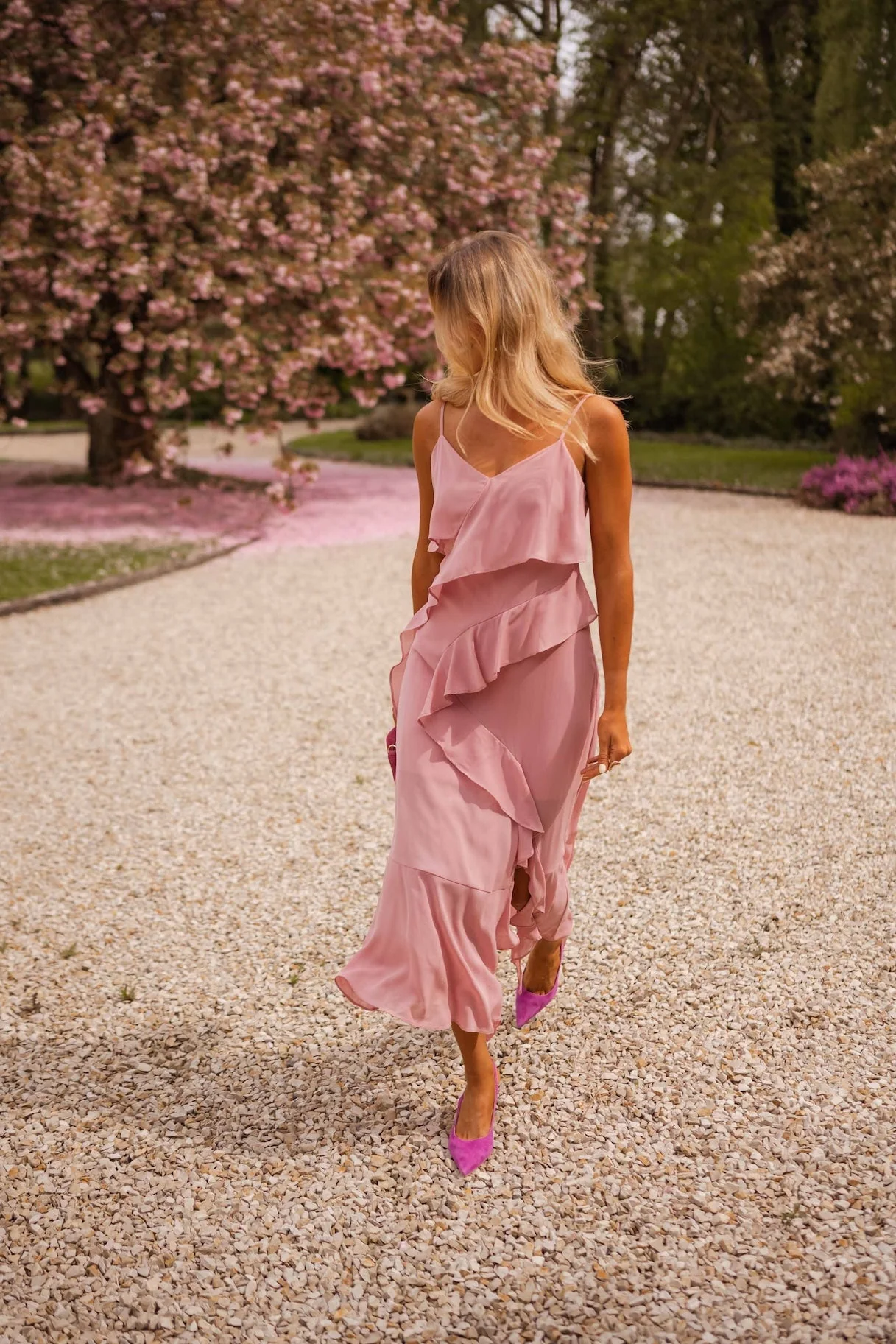 Dusty Pink Romane Dress