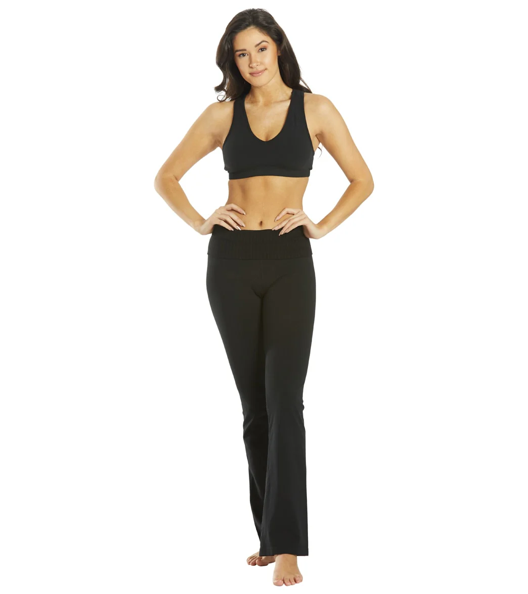 Hard Tail Contour Rolldown Bootleg Flare Pant