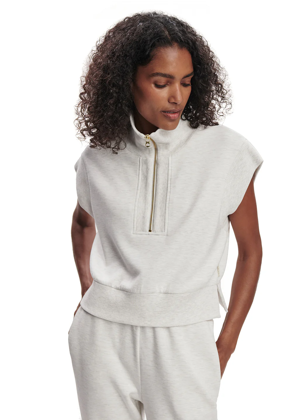 Varley Kelly Half Zip Sweater Top