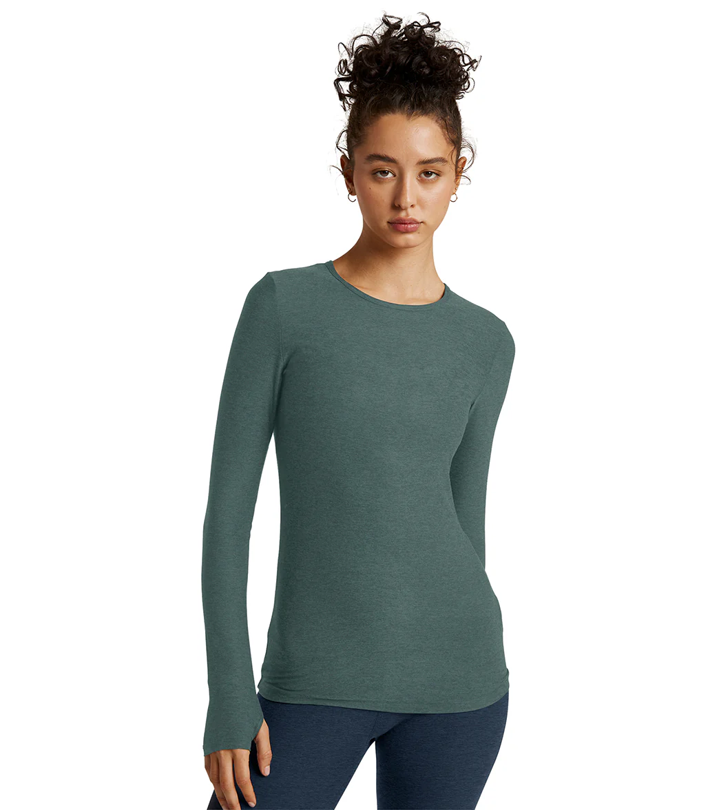 Beyond Yoga Featherweight Spacedye Classic Crew Pullover