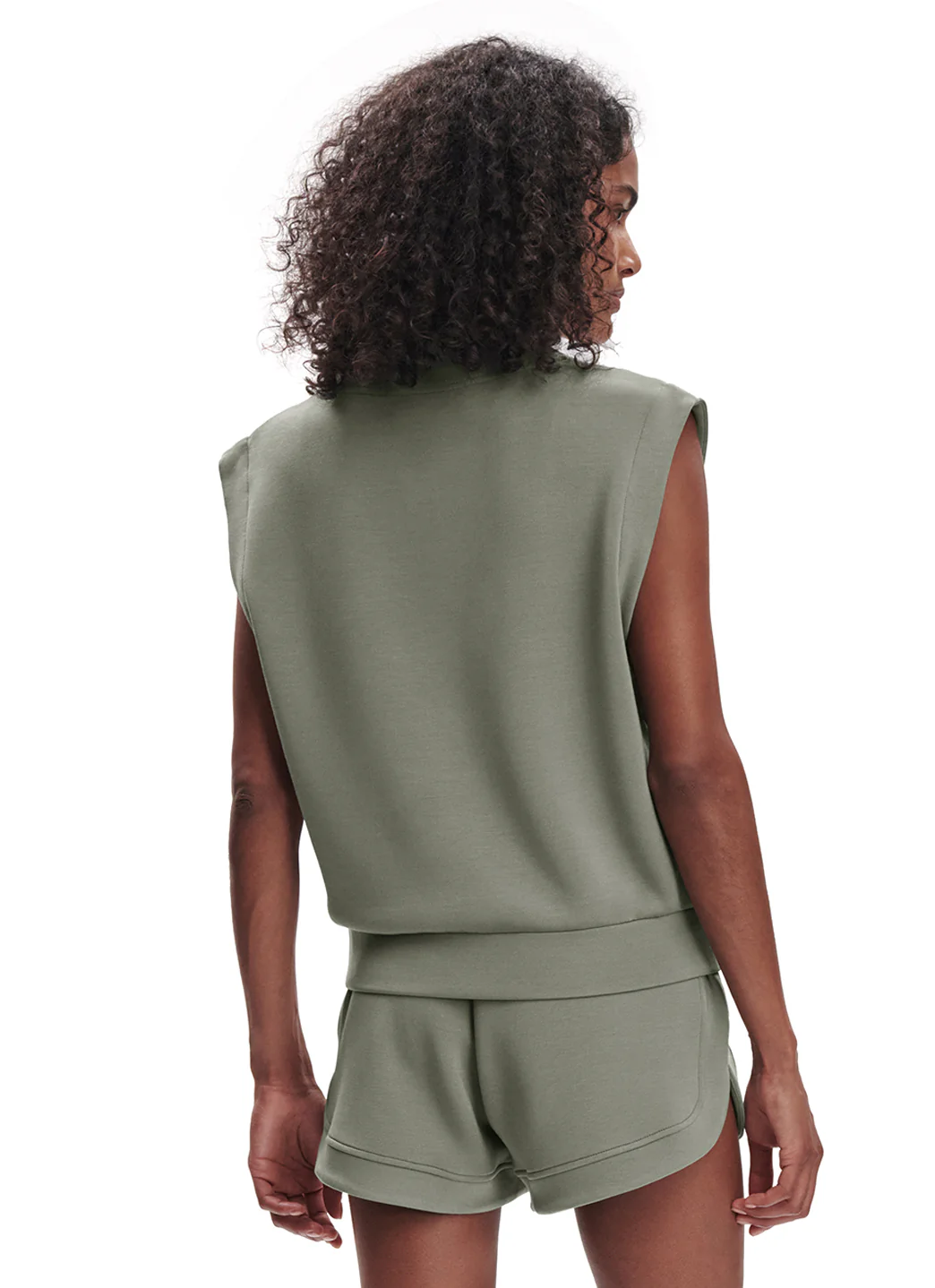 Varley Loretta Half Zip Sleeveless Sweatshirt