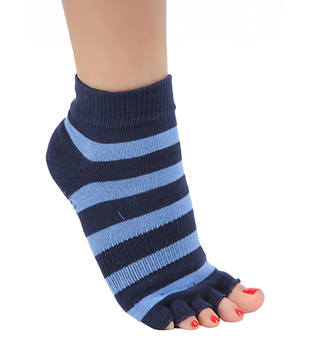 Toesox Ankle Length Half-Toe Yoga Grip Socks