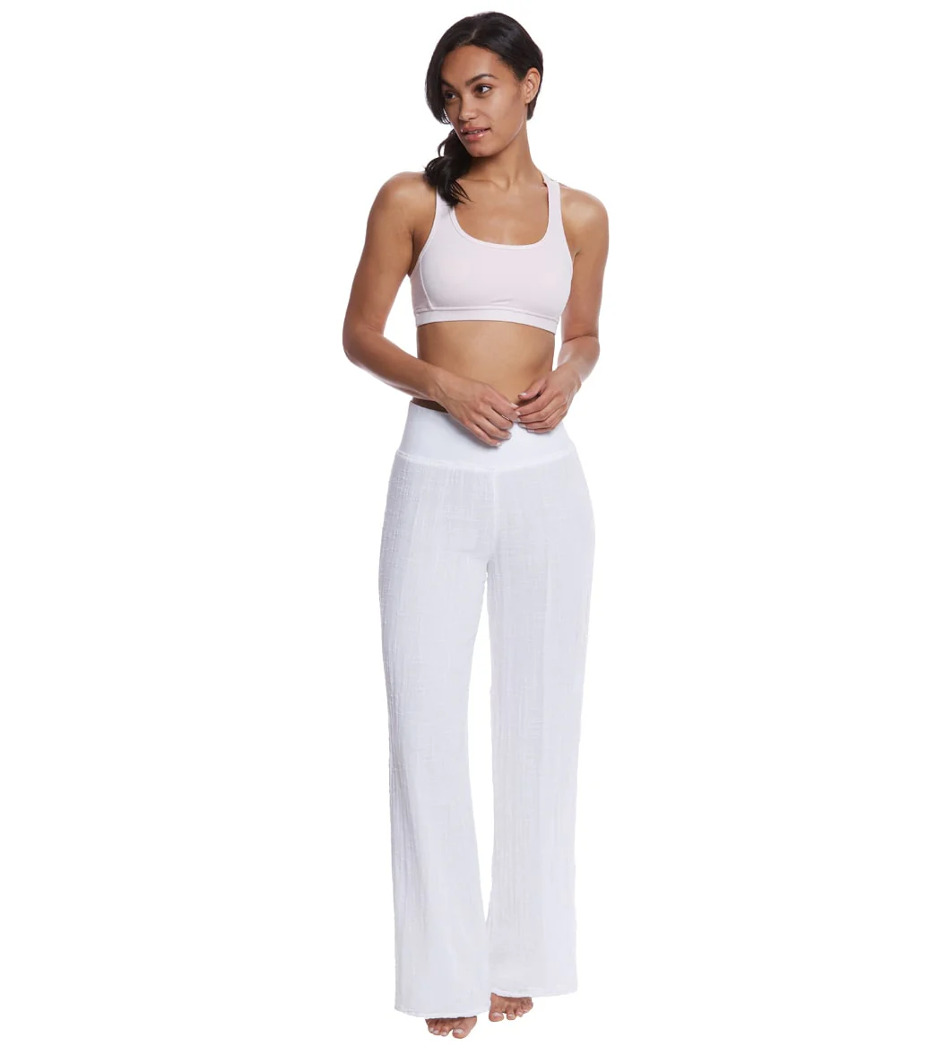 Hard Tail Flat Waist Cotton Yoga Pants