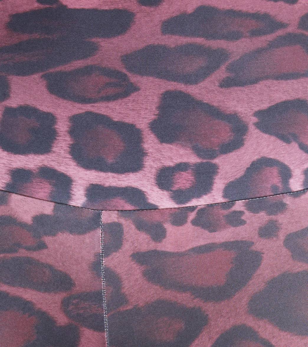 Onzie High Waisted Yoga Leggings Purple Cheetah