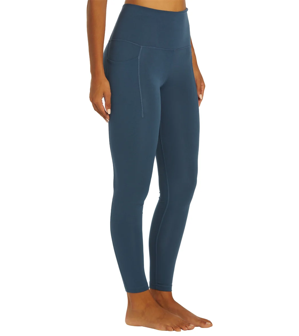 Everyday Yoga Uphold Solid High Waisted 7/8 Leggings With Pockets 25