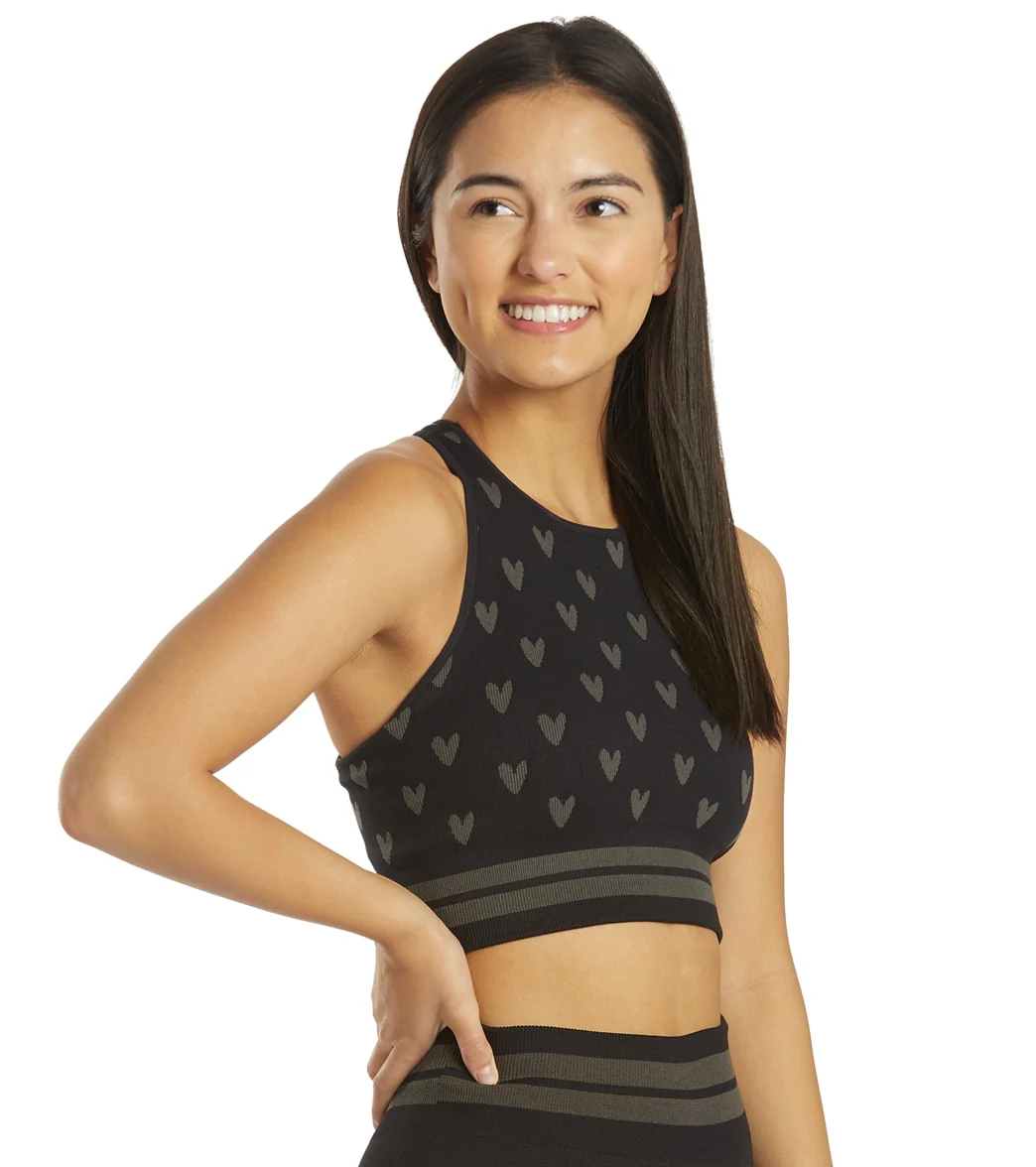 Spiritual Gangster High Neck Jacquard Bra