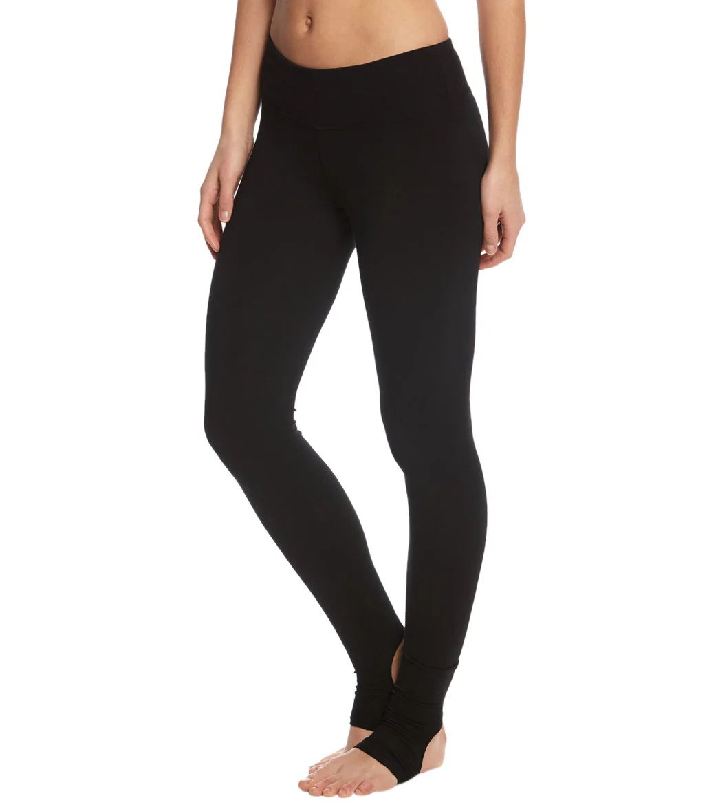 Hard Tail Flat Waist Cotton Stirrup Legging