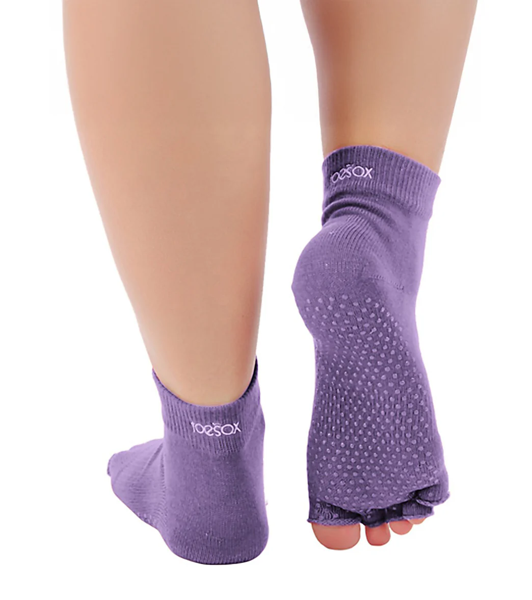 Toesox Ankle Length Half-Toe Yoga Grip Socks