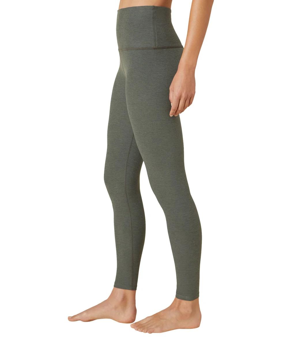 Beyond Yoga Spacedye High Waisted Caught In The Midi 7/8 Yoga Leggings Pewter Heather