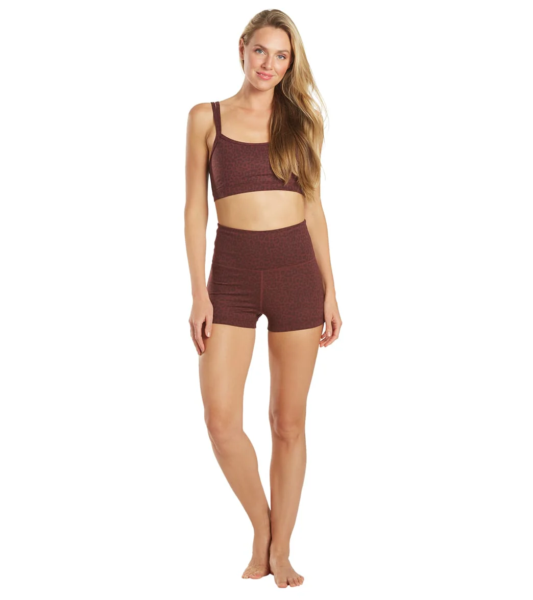 Everyday Yoga Uphold Cheetah High Waisted Hot Yoga shorts 1