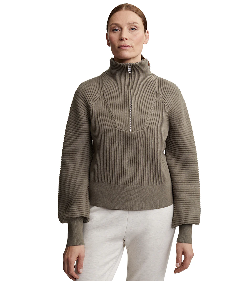 Varley Reid Half Zip Knit Sweater