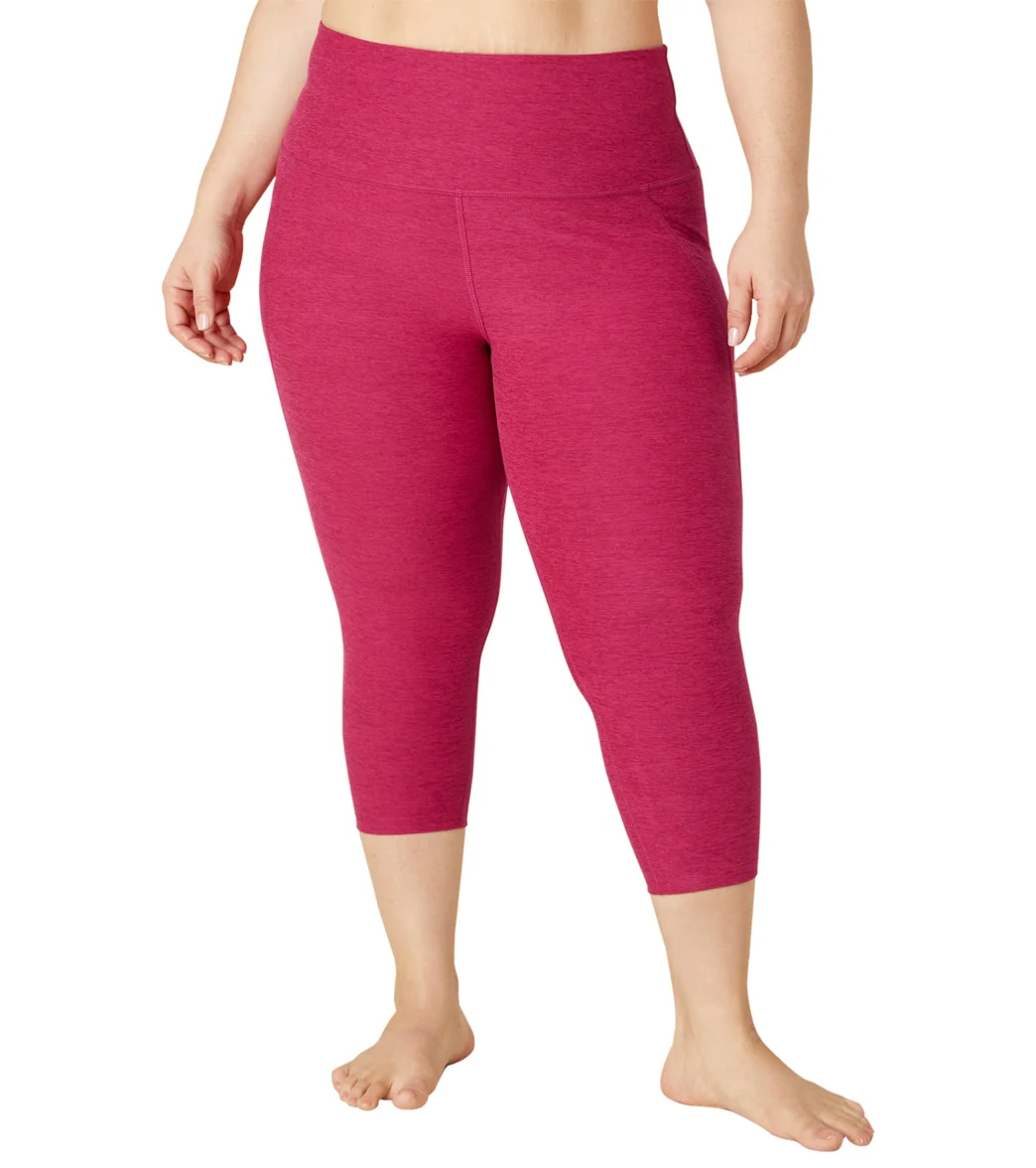 Beyond Yoga Plus Size Spacedye Out Of Pocket High Waisted Capri Leggings