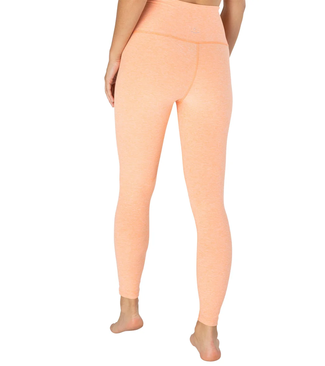 Beyond Yoga Spacedye High Waisted Caught In The Midi 7/8 Yoga Leggings Sweet Peach/Pink Blush
