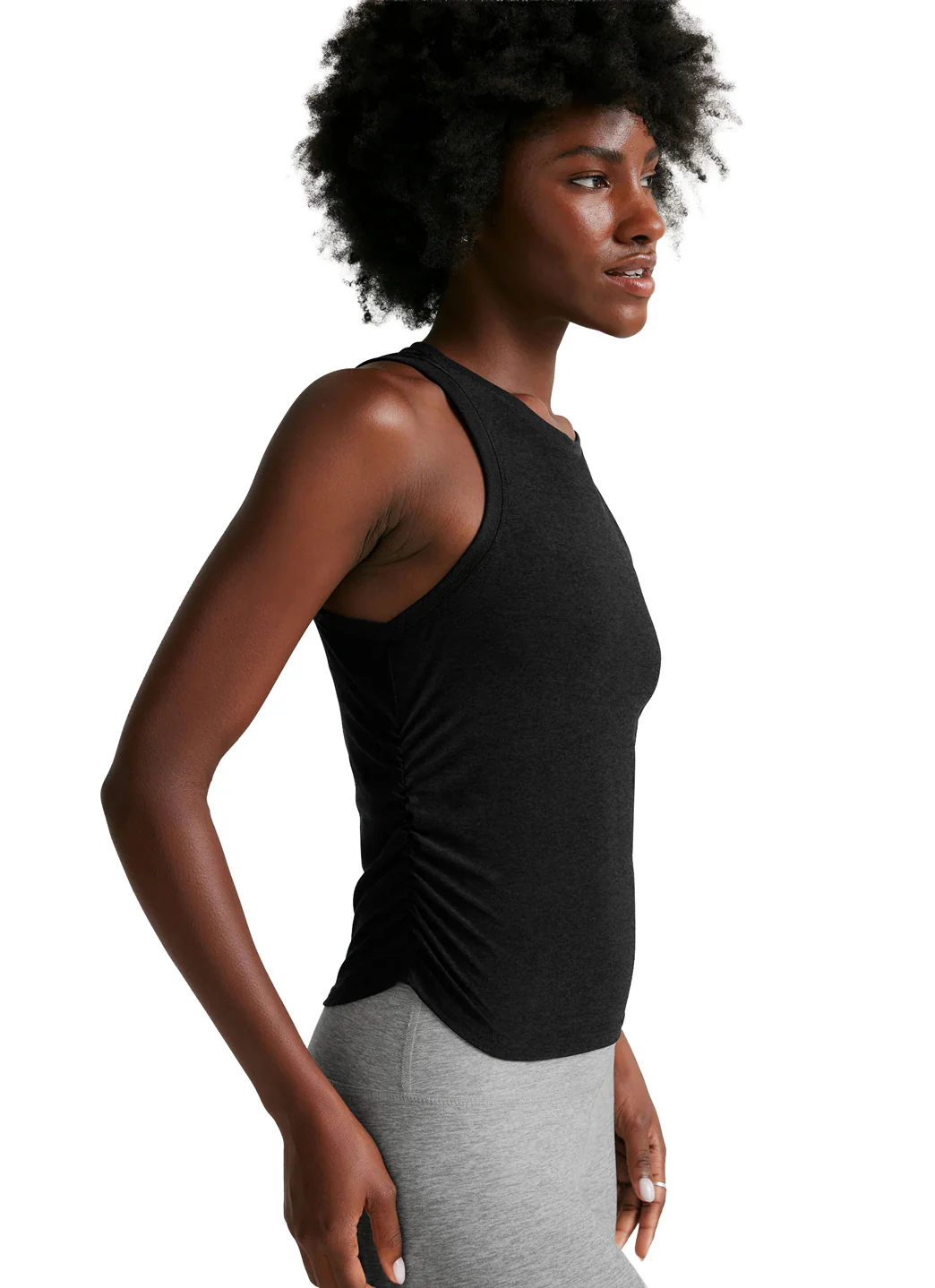 Beyond Yoga Featherweight Your Fit Shirred Tank