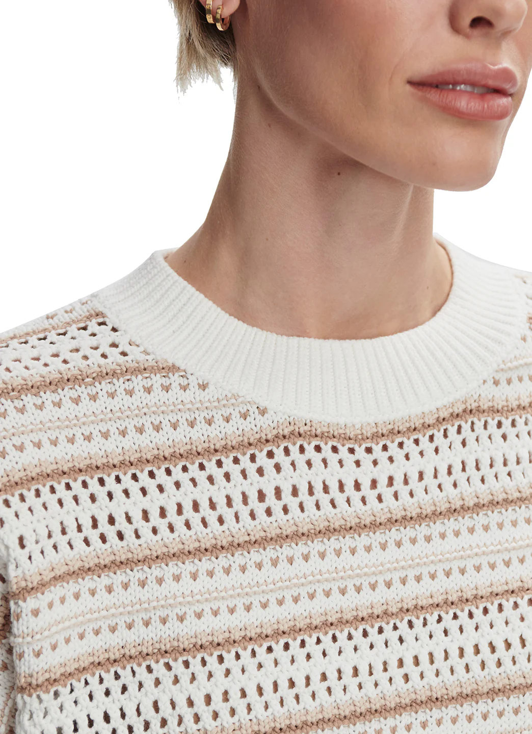 Varley Ciara Stripe Knit Top