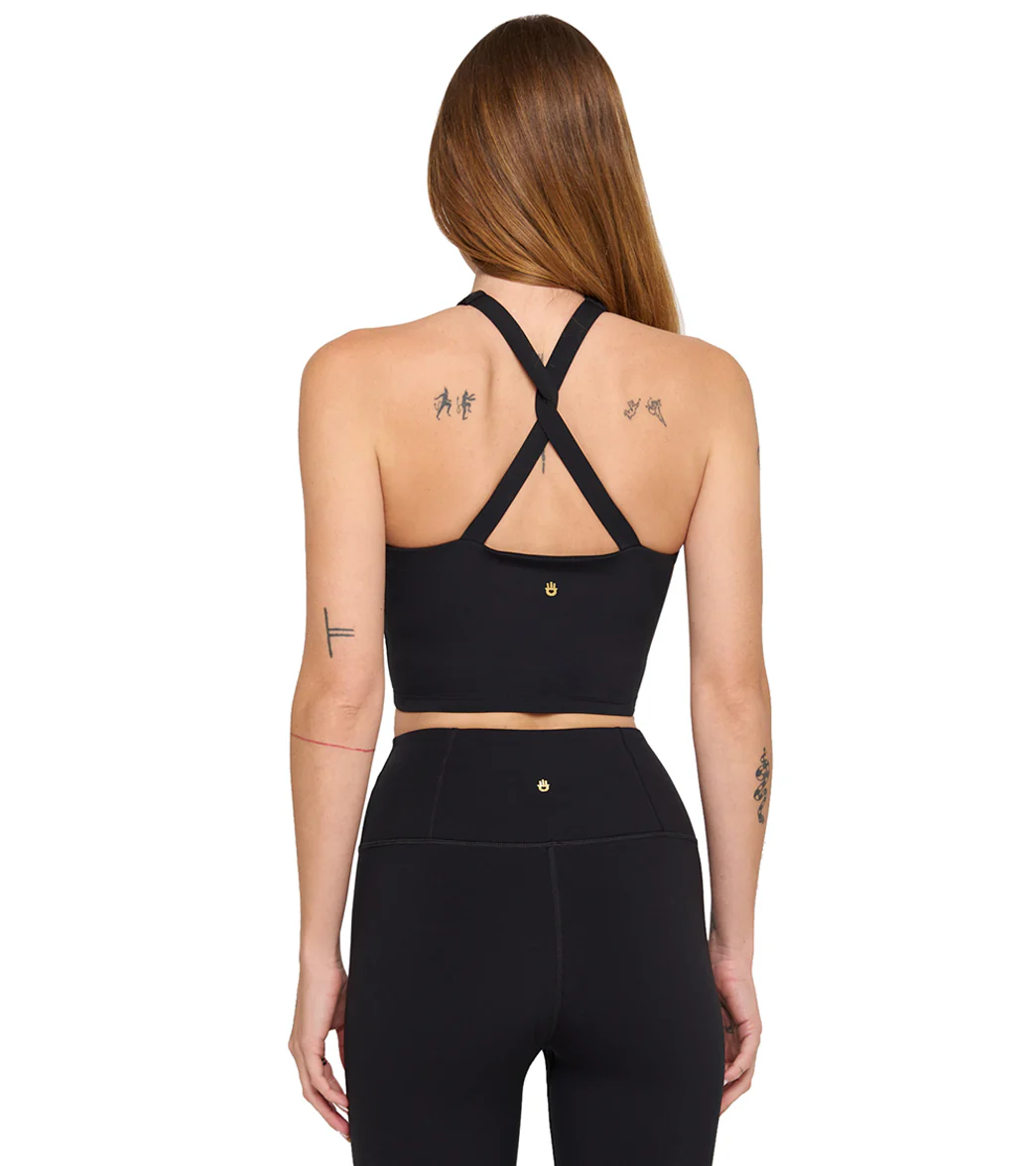 Spiritual Gangster Jules Cross Neck Crop Tank