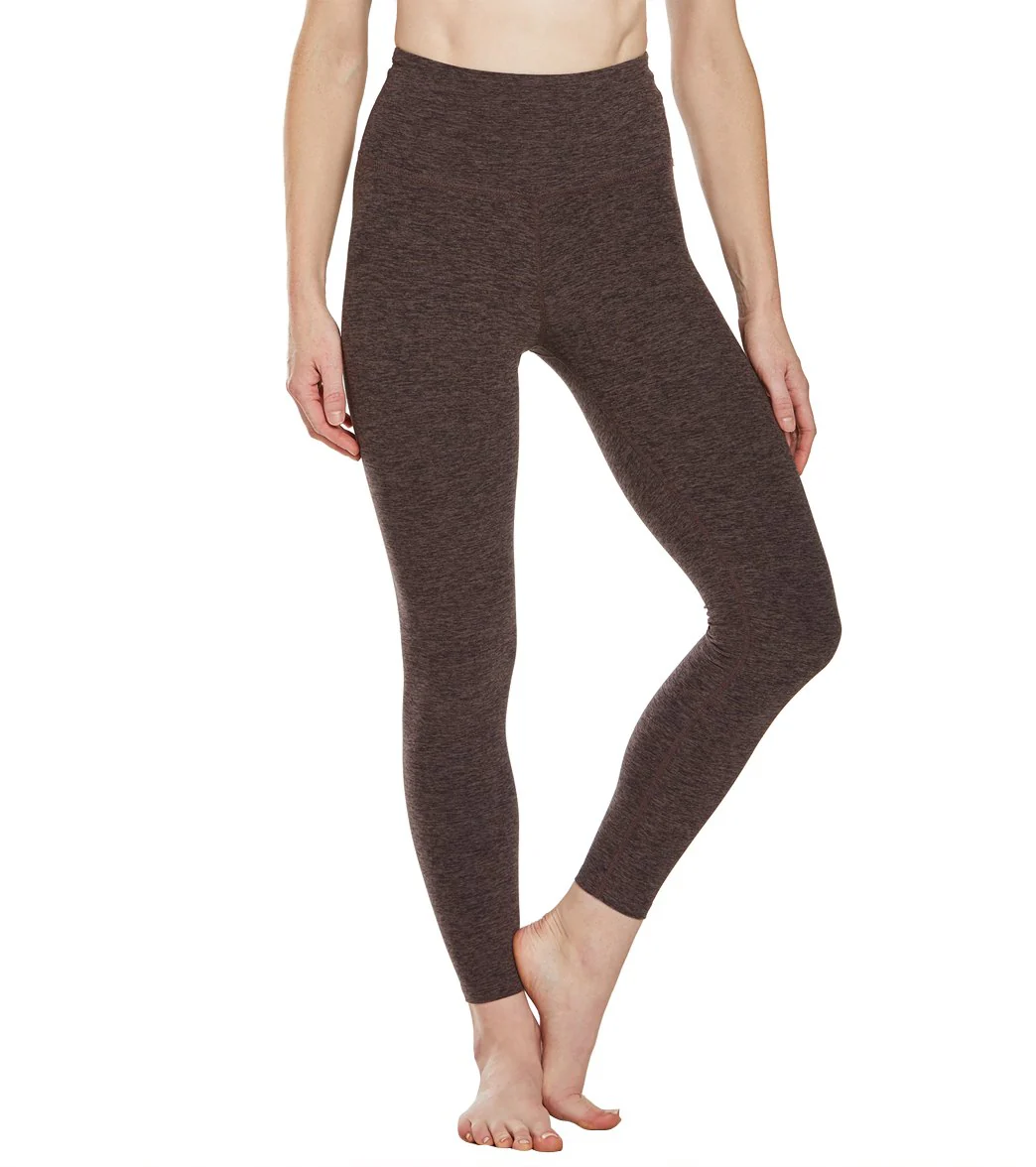 Beyond Yoga Spacedye High Waisted Caught In The Midi 7/8 Yoga Leggings Terra Leather Earth