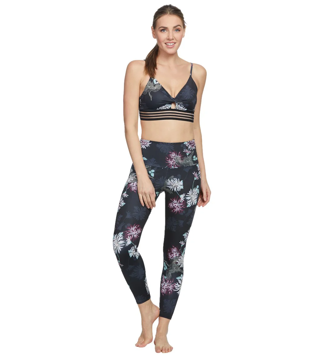 Onzie High Waisted Basic 7/8 Yoga Leggings Crane