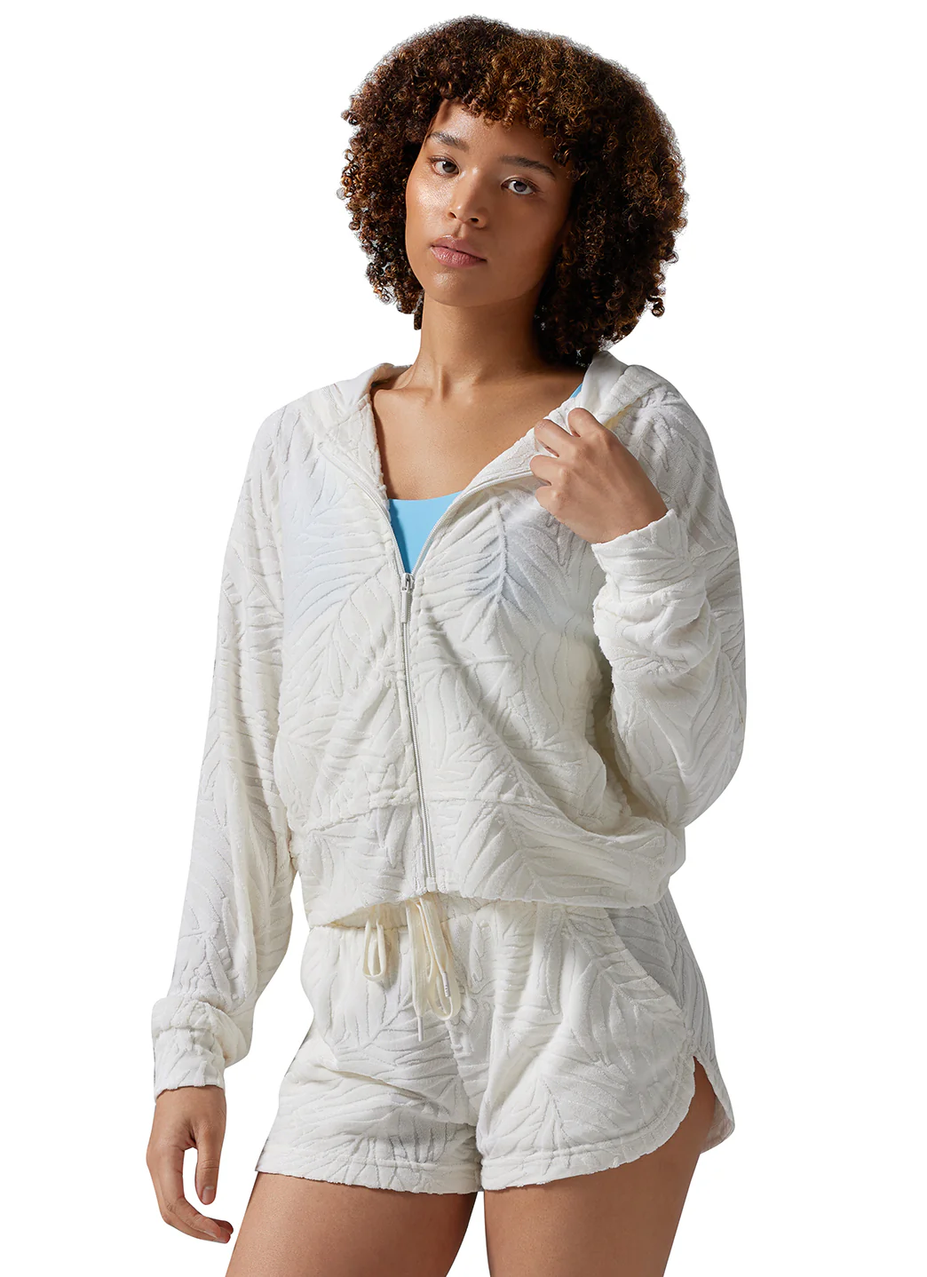 Tavi Palm Terry Zip Hoodie