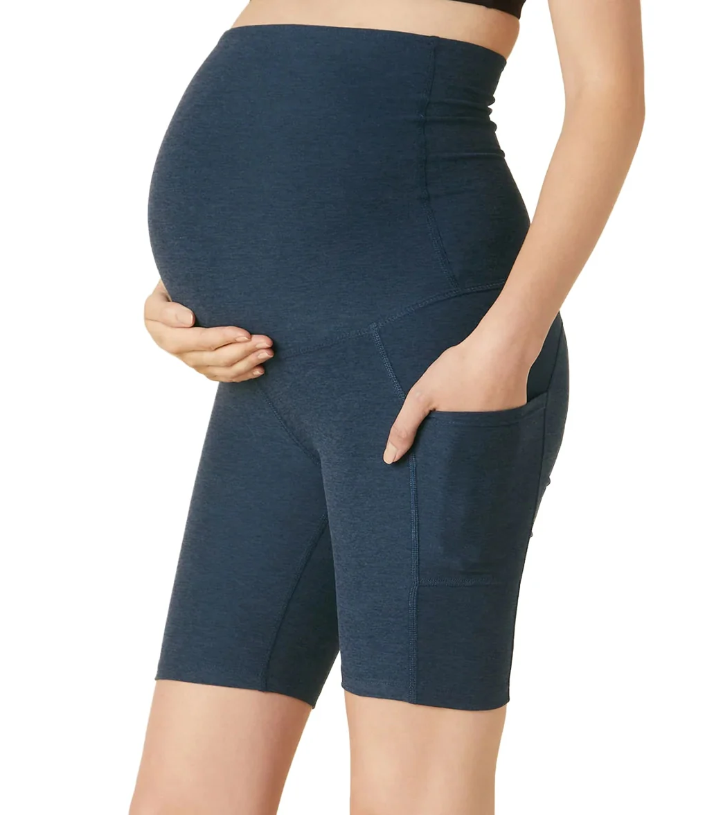 Beyond Yoga Spacedye Pockets Forever Maternity Biker Shorts