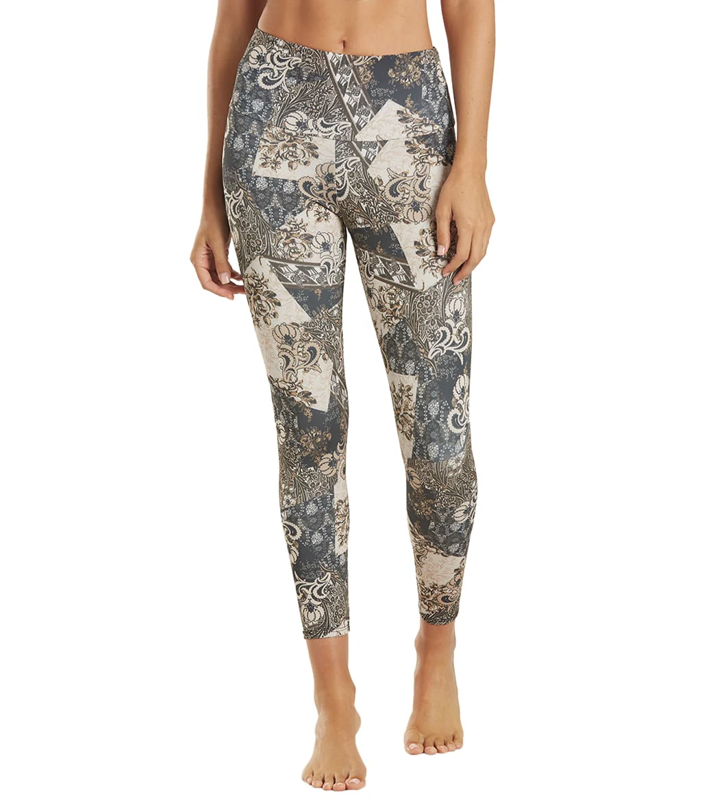 Onzie High Waisted Basic 7/8 Yoga Leggings Bandana