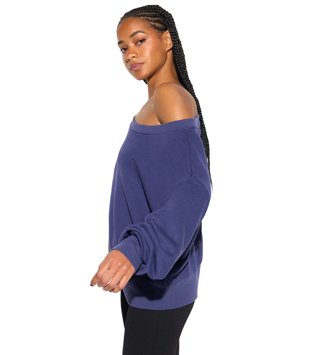 Spiritual Gangster La Vida Off Shoulder Long Sleeve