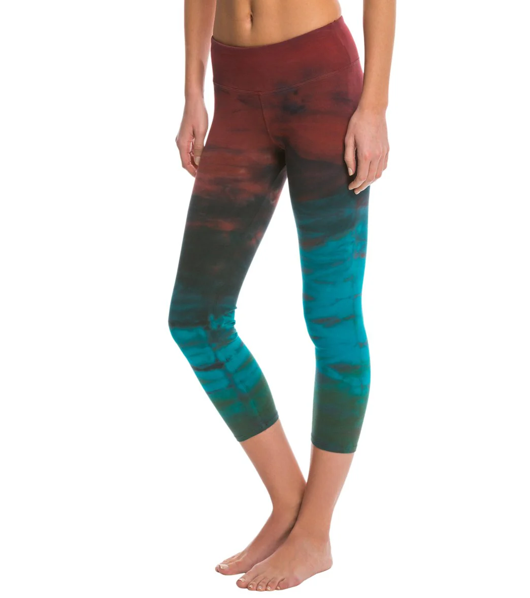 Hard Tail Flat Waisted Cotton Yoga Capris