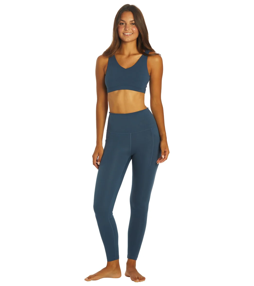 Everyday Yoga Uphold Solid High Waisted 7/8 Leggings With Pockets 25