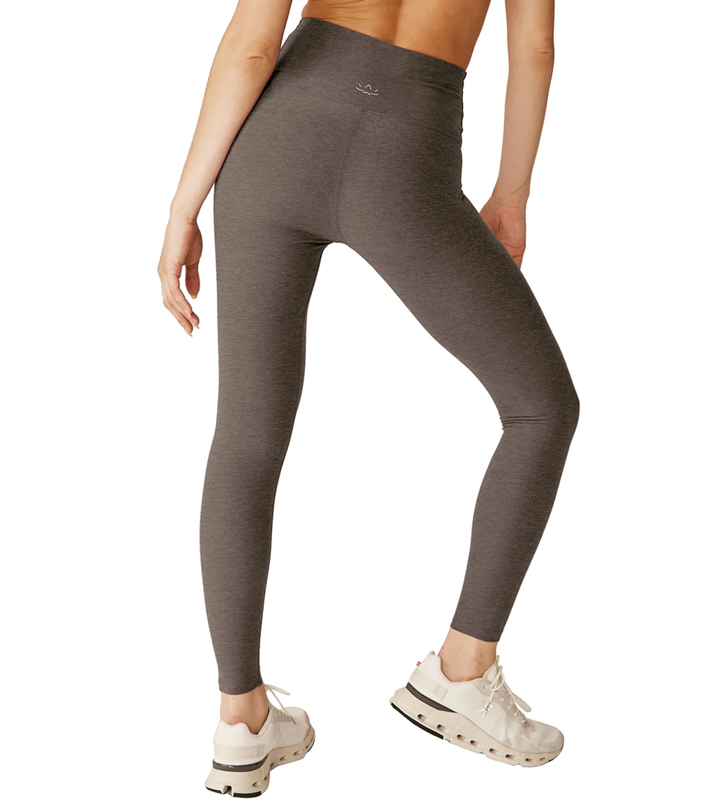 Beyond Yoga Spacedye High Waisted Caught In The Midi 7/8 Yoga Leggings Soft Umber Heather