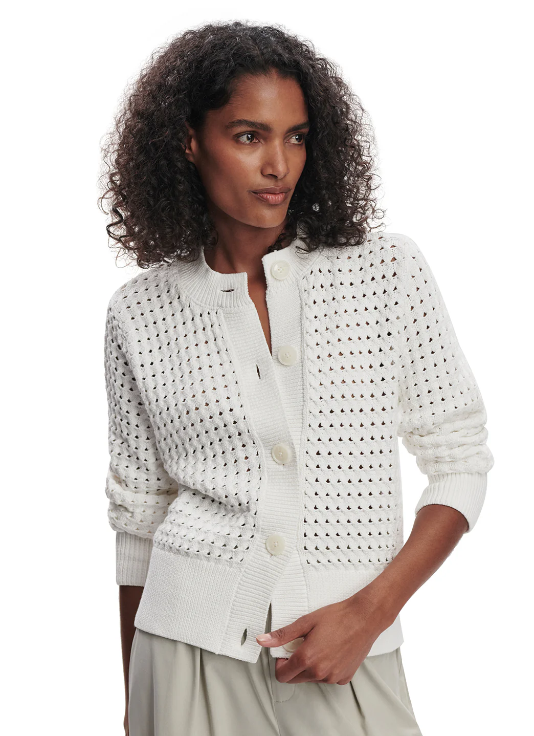 Varley Bettina Textured Knit Jacket