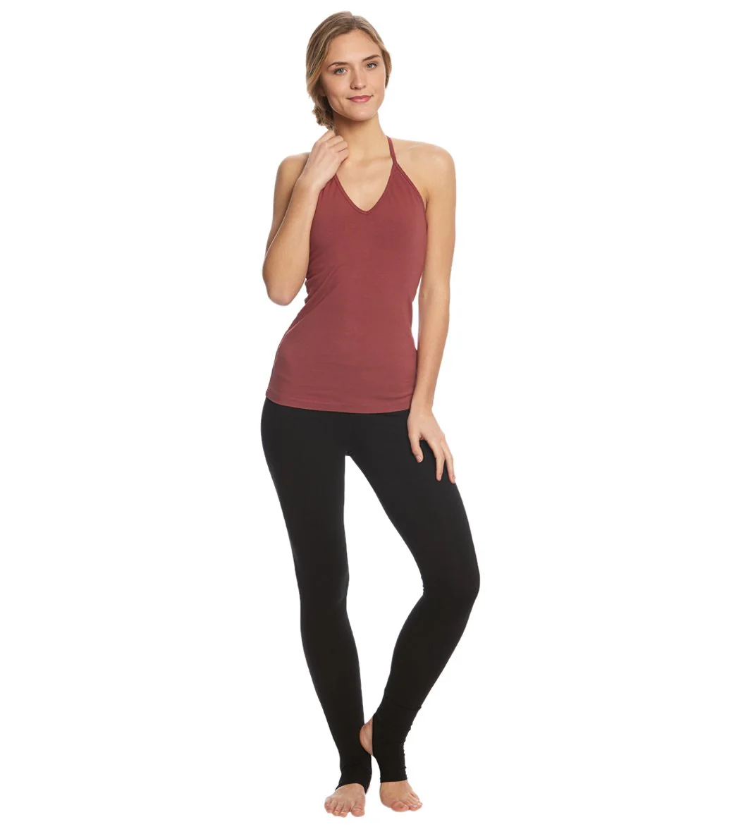 Hard Tail Flat Waist Cotton Stirrup Legging