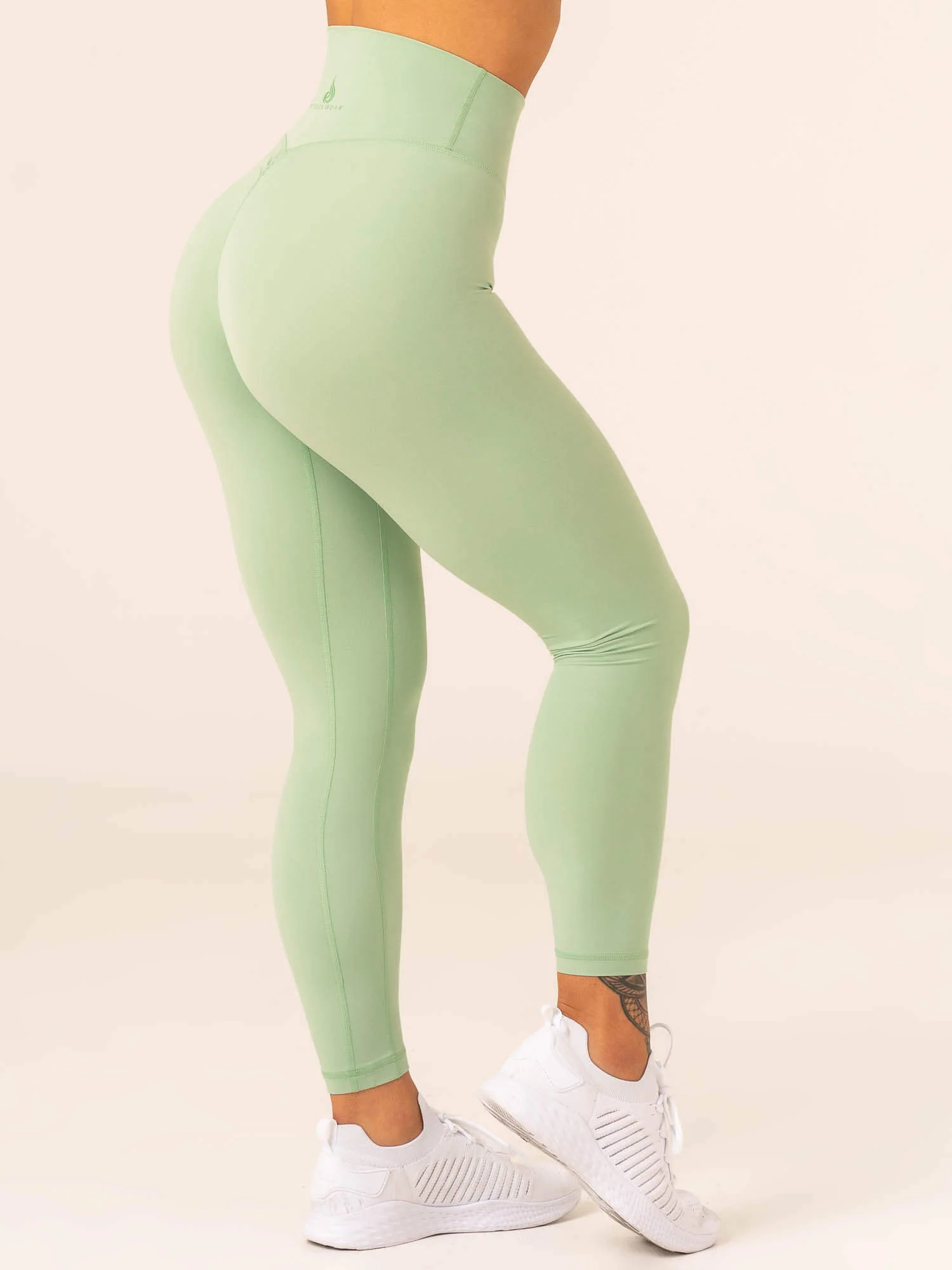 NKD High Waisted Scrunch Leggings - Pistachio
