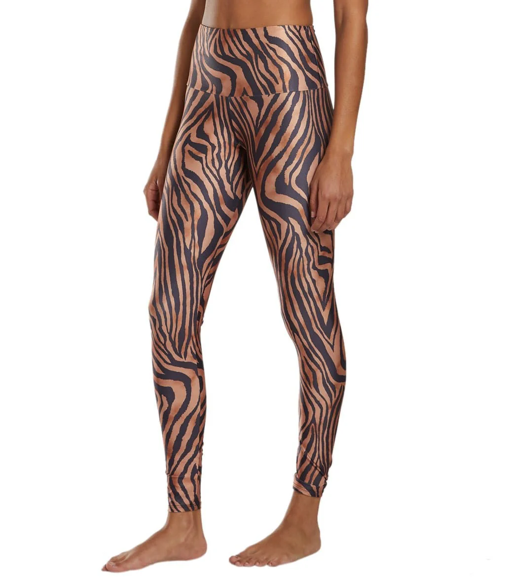 Onzie High Waisted Yoga Leggings Tiger