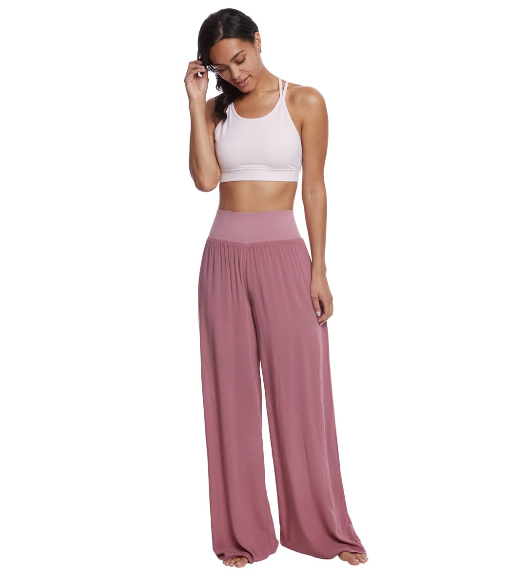 Hard Tail Flat Waist Wide Leg Yoga Pants