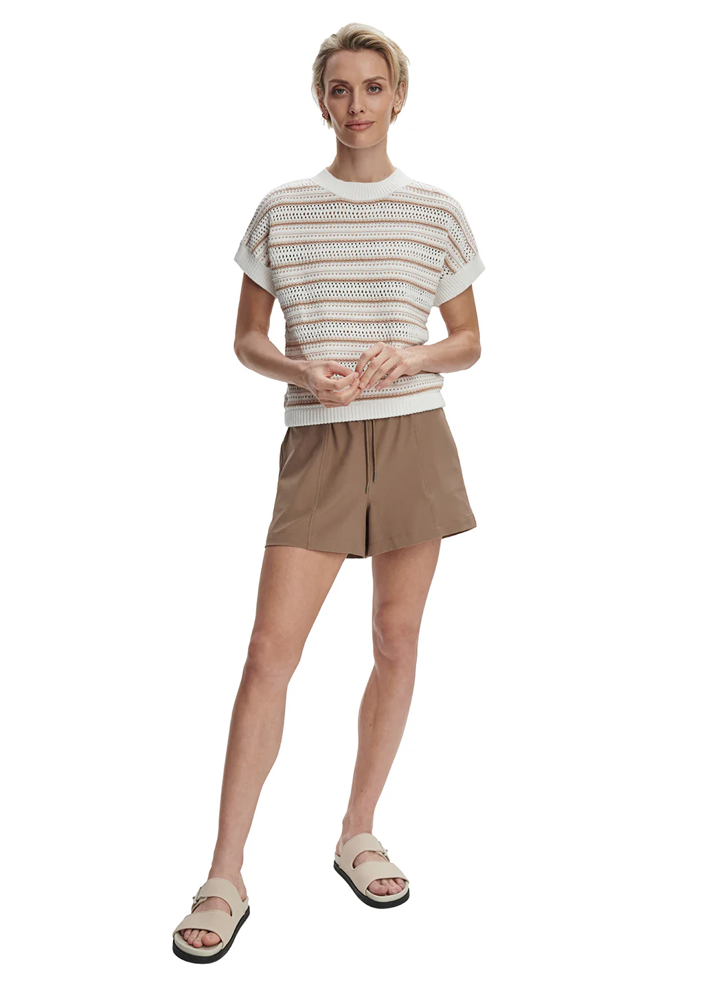 Varley Ciara Stripe Knit Top