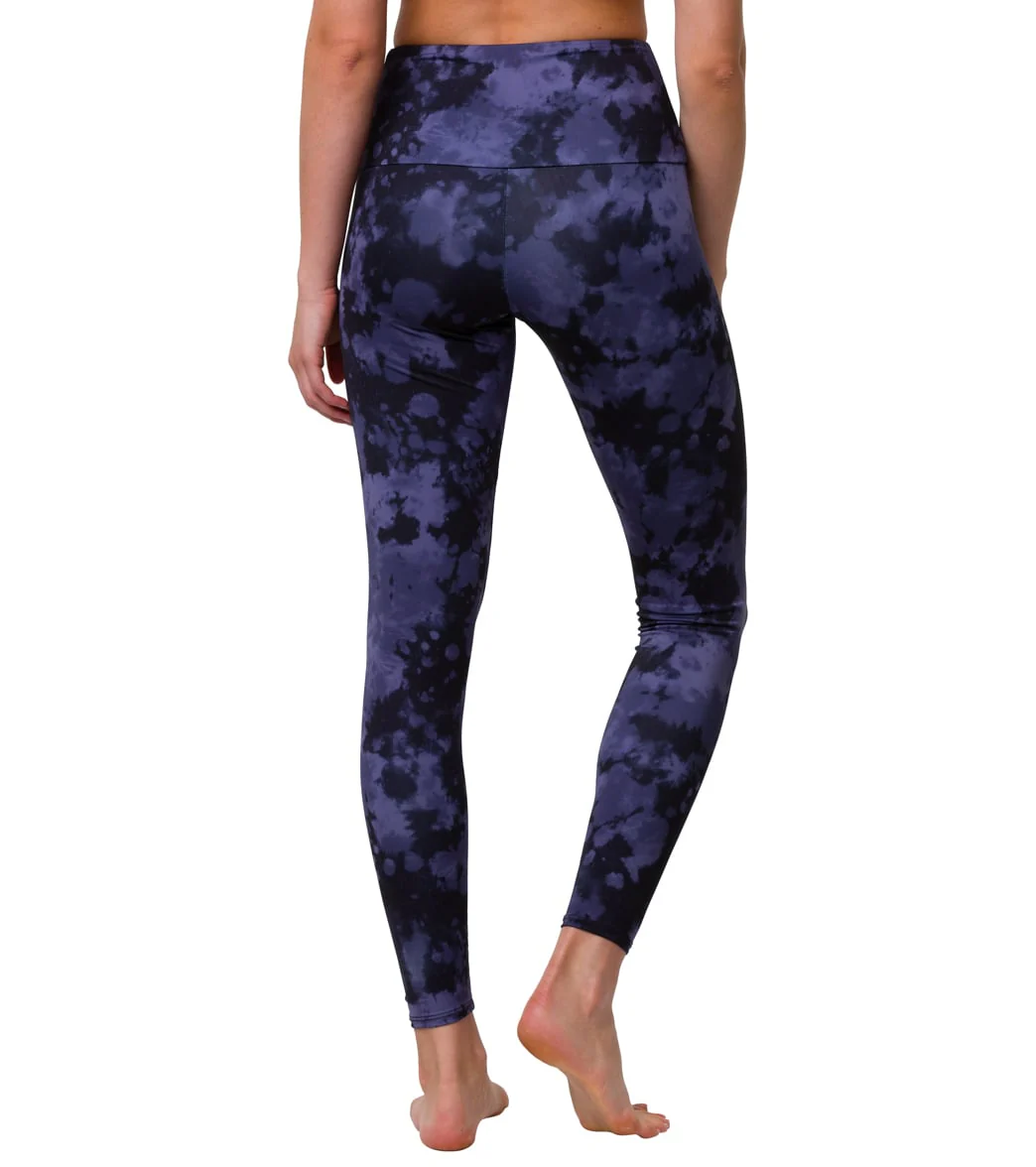 Onzie High Waisted Yoga Leggings AMETHYST TIE DYE