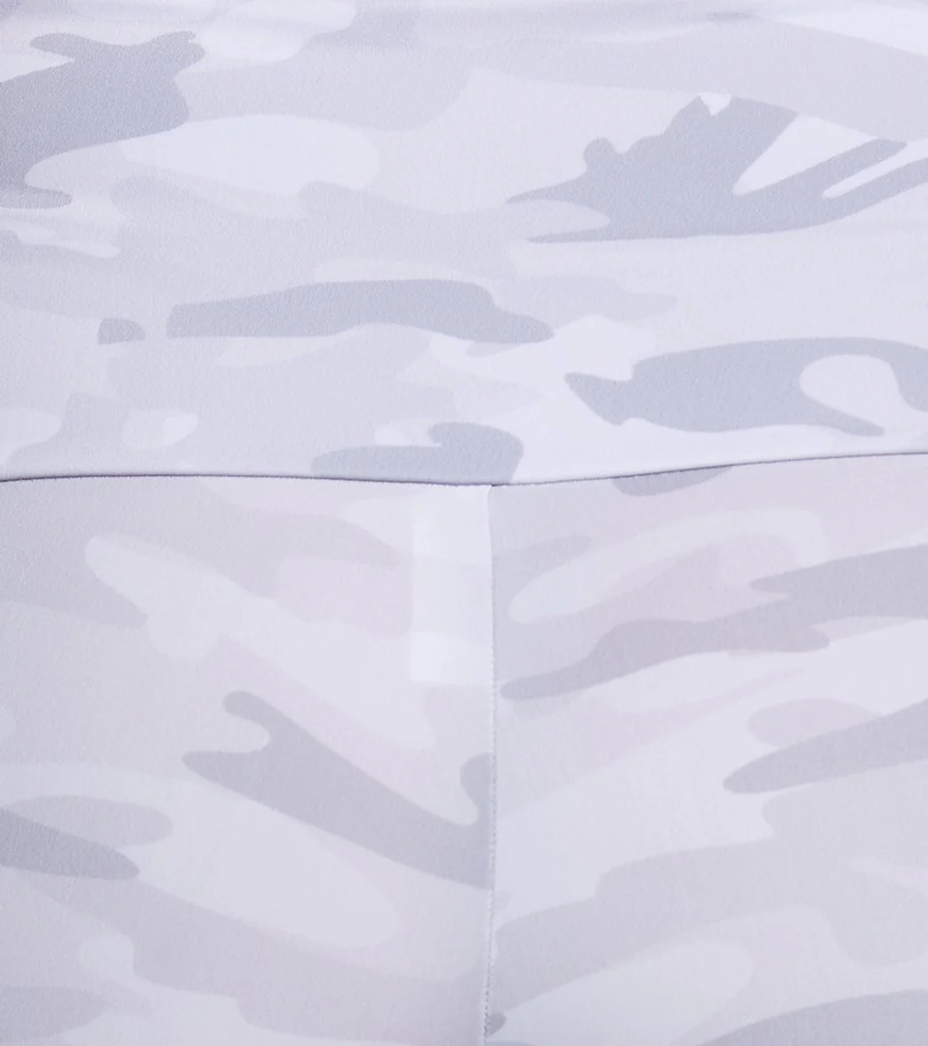 Onzie High Waisted Basic 7/8 Yoga Leggings Gray Camo