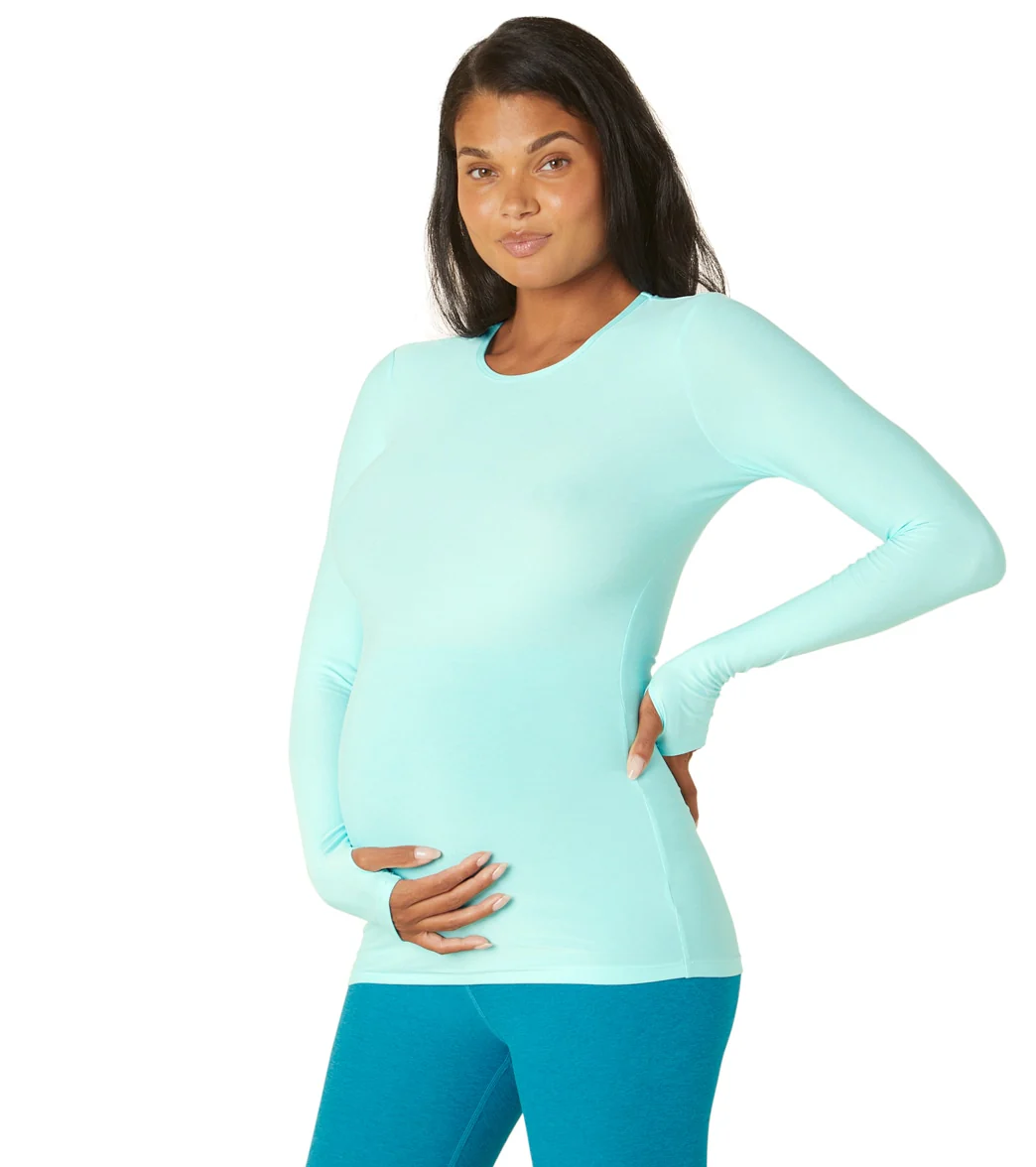 Beyond Yoga Featherweight Count On Me Maternity Crew Pullover