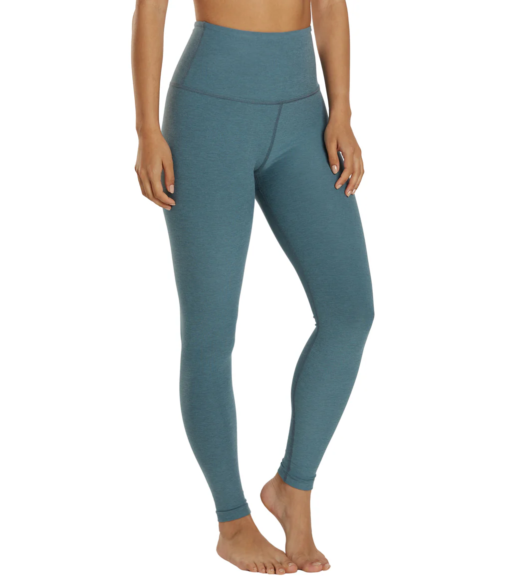 Beyond Yoga Spacedye High Waisted Caught In The Midi 7/8 Yoga Leggings Storm Heather