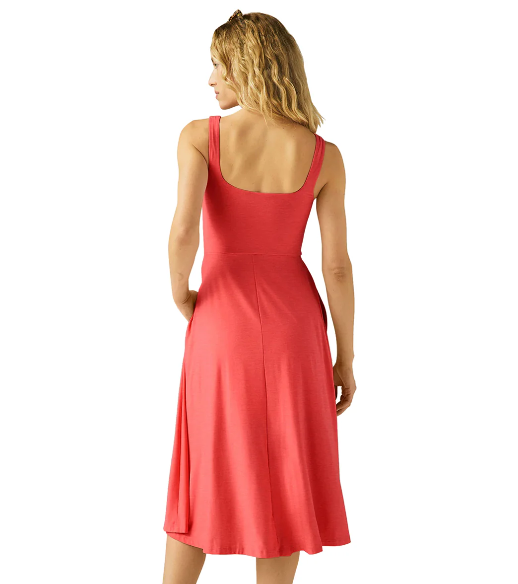 Beyond Yoga Featherweight At The Ready Square Neck Dress