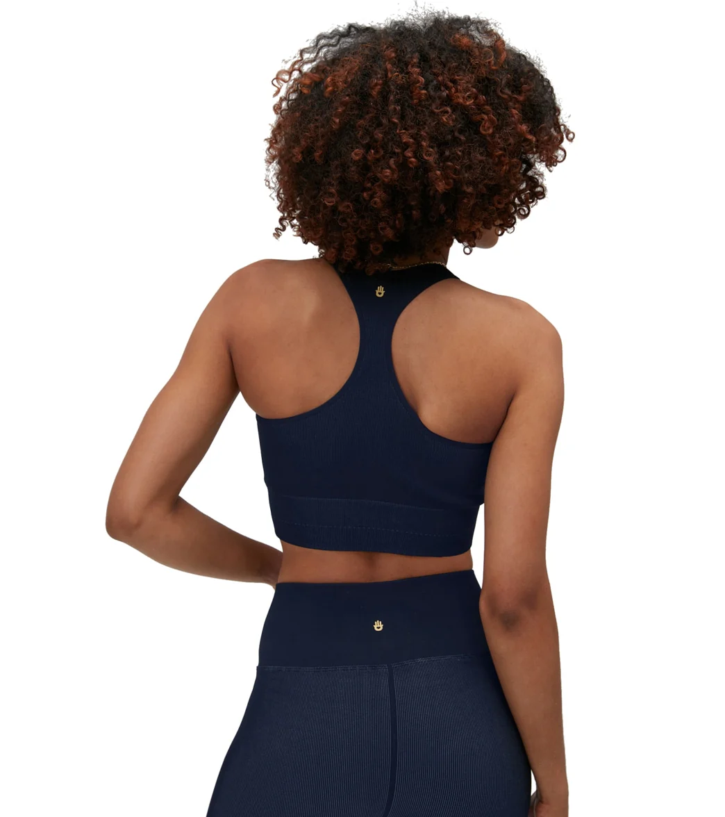 Spiritual Gangster High Neck Jacquard Bra