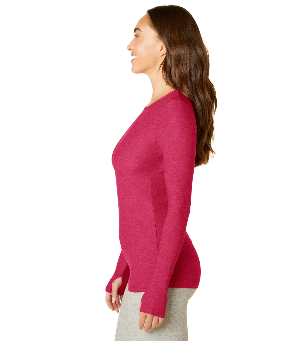 Beyond Yoga Featherweight Spacedye Classic Crew Pullover